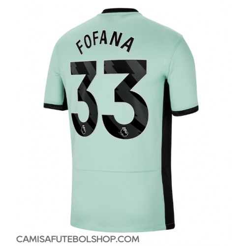 Camisa de time de futebol Chelsea Wesley Fofana #33 Replicas 3º Equipamento 2023-24 Manga Curta